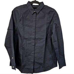 NWOT Everlane Concealed Placket Button Up Slim Fit Shirt Size XS